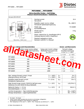 PST1600A型号图片