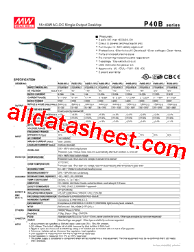 PSU40B-1-1型号图片