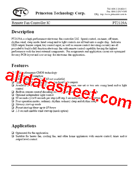 PT2129A-T22S型号图片