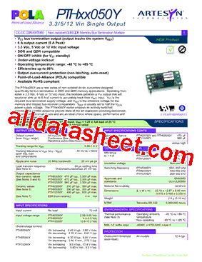 PTH03050YAHT型号图片