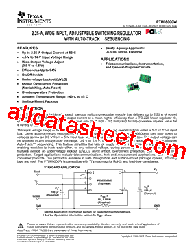 PTH08000WAST型号图片