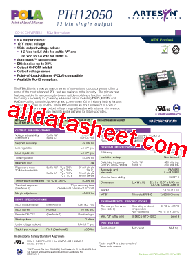 PTH12050LAH型号图片