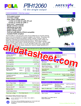 PTH12060WAZT型号图片