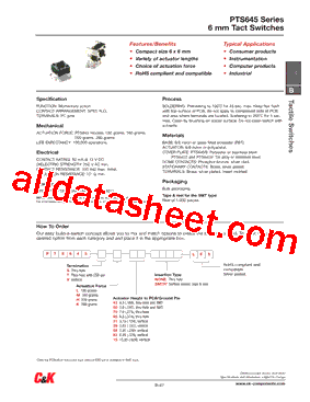 PTS645SH43SMTR92LFS型号图片
