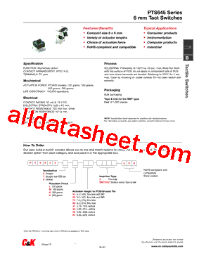 PTS645SL70SMTR92LFS型号图片