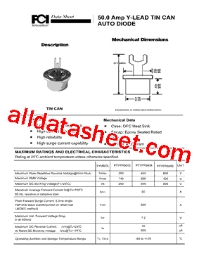 PTYFR5002型号图片