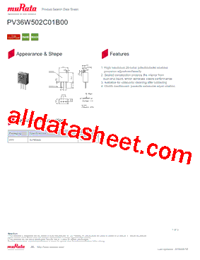 PV36W502C01B00型号图片