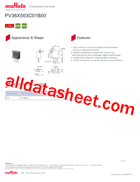 PV36X503C01B00型号图片