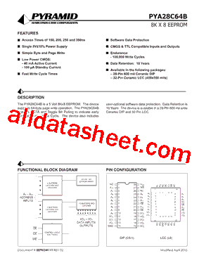 PYA28C64B型号图片