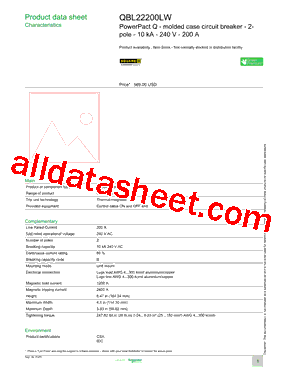 QBL22200LW型号图片