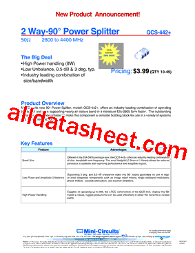 QCS-442+型号图片