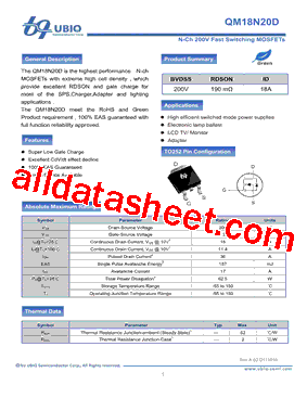 QM18N20D型号图片