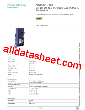 QO220VH1200型号图片