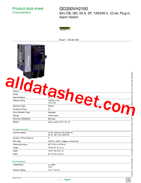 QO250VH2100型号图片