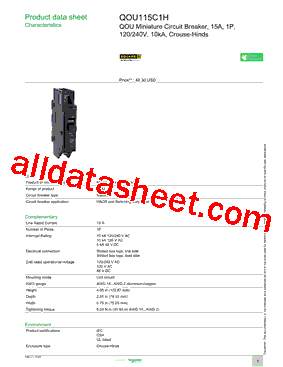 QOU115C1H型号图片