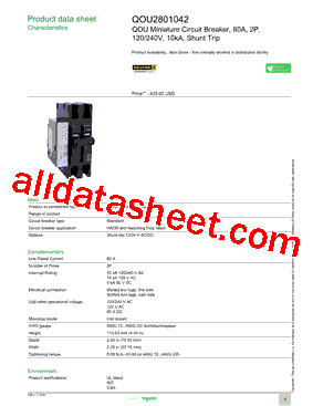 QOU2801042型号图片