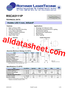 R5CA5111P型号图片