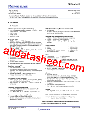 R5F1036AD型号图片