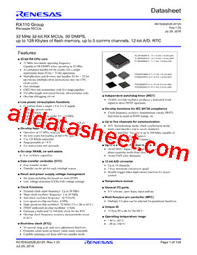 R5F51101AGFK型号图片