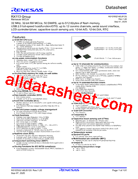 R5F51136AGFM型号图片