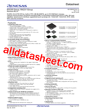 R5F52305AGFL型号图片