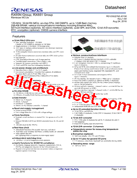 R5F56517EDLK型号图片