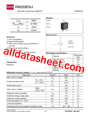 R6020ENJ型号图片