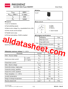 R6020ENZ型号图片