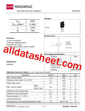 R6024KNZ型号图片