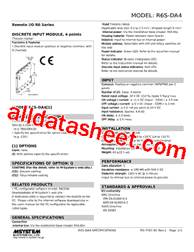 R6S-DA4/Q型号图片