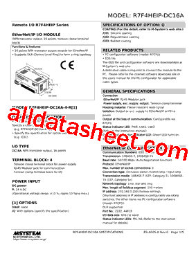 R7F4HEIP-DC16A-4-R型号图片