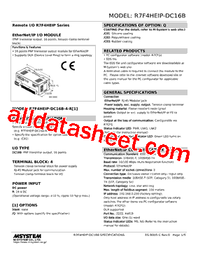 R7F4HEIP-DC16B型号图片