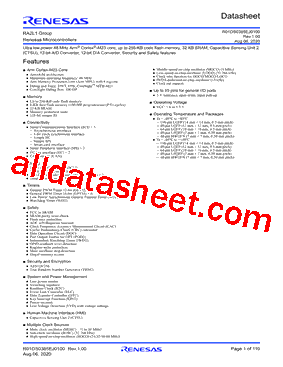 R7FA2L1A92DFN型号图片