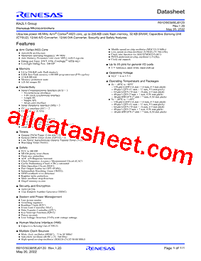 R7FA2L1AB3CFL型号图片