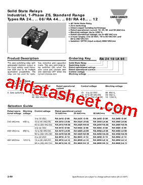 RA2490LA06型号图片