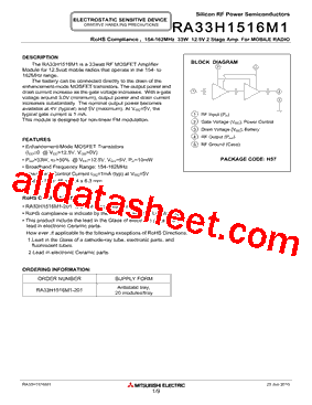 RA33H1516M1-201型号图片