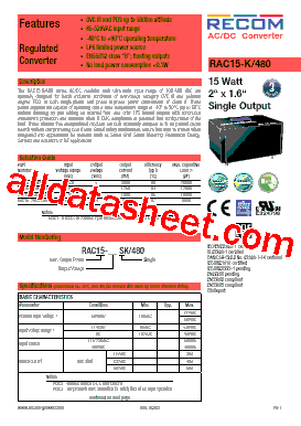 RAC15-05SK/480型号图片