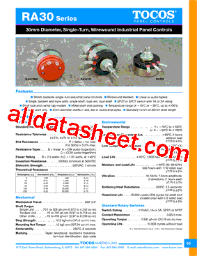 RAT30XGLMF15SA100K型号图片
