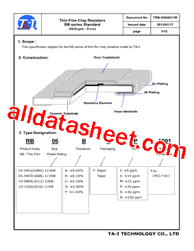 RB04CTS1001型号图片