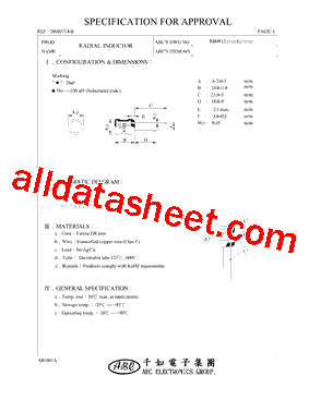 RB0812272KL型号图片