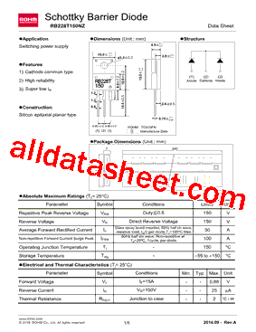RB228T150NZ型号图片