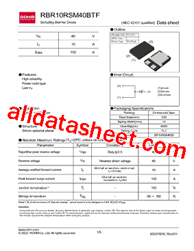 RBR10RSM40BTF型号图片