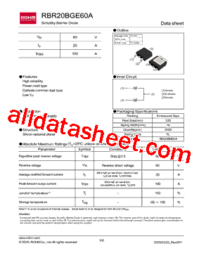 RBR20BGE60A型号图片