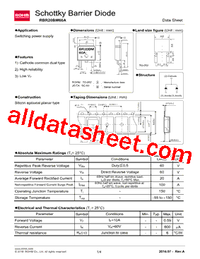 RBR20BM60A型号图片