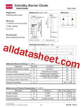 RBR40T60ANZ型号图片