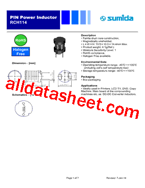 RCH114NP-103KB型号图片