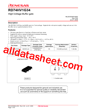 RD74HV1G34_09型号图片