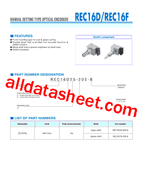 REC16F25-205-B型号图片
