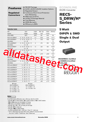 REC5-0505DRWH1AM型号图片