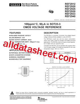 REF2920AIDBZT型号图片